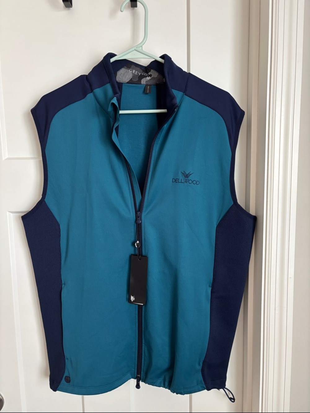 Dellwood Men's Teal and Navy Greyson Vest